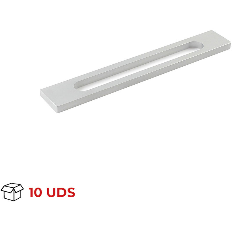 

Tirador Asa Mueble | Estilo Contemporáneo | Fabricado en Aluminio | Acabado en Anodizado mate | Distancia Entrepuntos: 128 mm | Medidas 280*134*57 mm