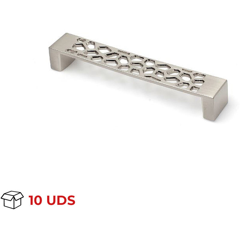 

Tirador Asa Mueble | Estilo Contemporáneo | Fabricado en Zamak | Acabado en Níquel Satinado | Distancia Entrepuntos: 160 mm | Medidas 280*134*57 mm |