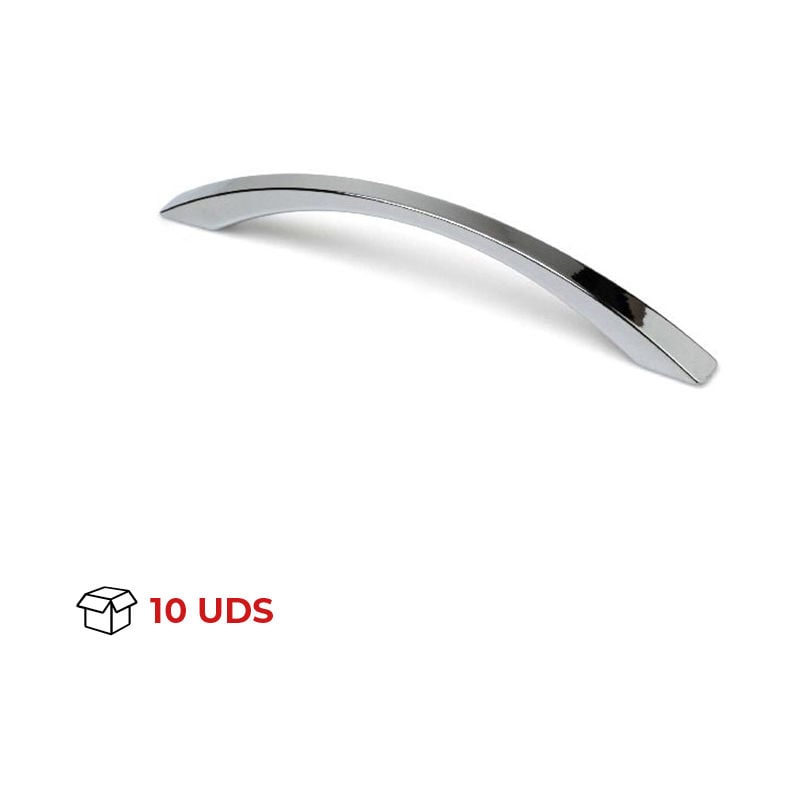 

Tirador Asa Mueble | Estilo Contemporáneo | Fabricado en Zamak | Acabado en Cromo Brillo | Distancia Entrepuntos: 128 mm | Medidas 280*134*57 mm |