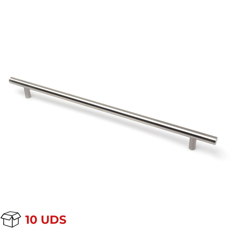 

Tirador Asa Mueble | Estilo Contemporáneo | Fabricado en Acero Inox | Acabado en Níquel Satinado | Distancia Entrepuntos: 306 mm | Medidas 420*120*52