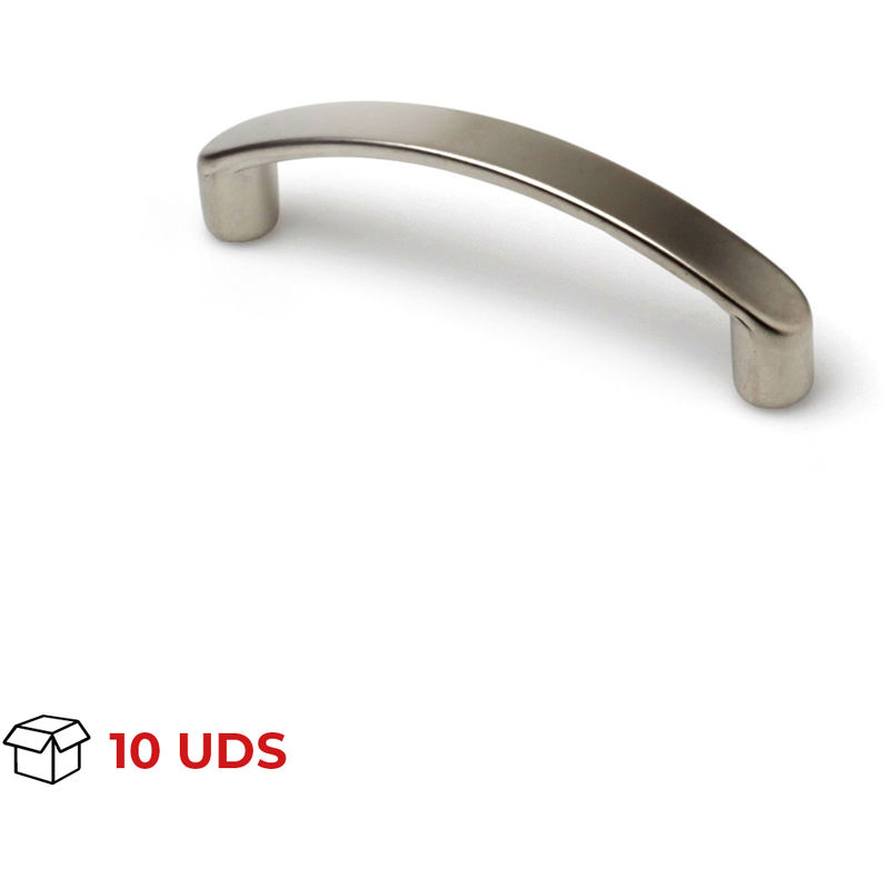 

Tirador Asa Mueble | Estilo Contemporáneo | Fabricado en Zamak | Acabado en Níquel Bisú | Distancia Entrepuntos: 64 mm | Medidas 134*92*80 mm |