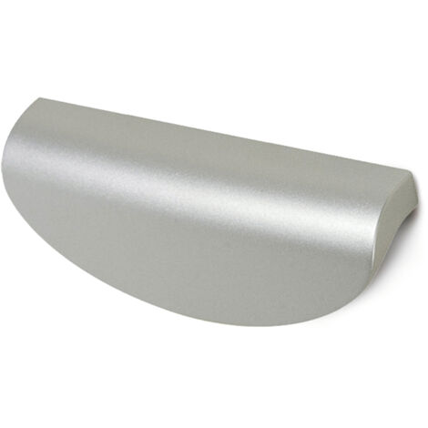 Asa de plástico con acabado aluminio con acabado, dimensiones:105x37x21mm y entrepuntos:96mm -
