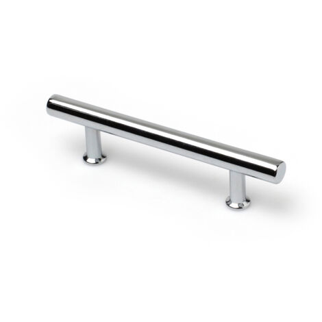Asa de zamak con acabado cromo brillo, dimensiones:101x9x25mm y entrepuntos:64mm -