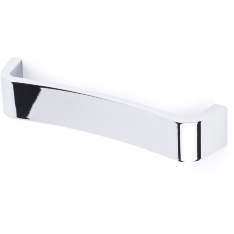 Asa de zamak con acabado cromo brillo, dimensiones:170x30x33mm y entrepuntos:160mm -