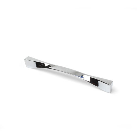 Asa de zamak con acabado cromo brillo, dimensiones:239x20x25mm y entrepuntos:224mm -