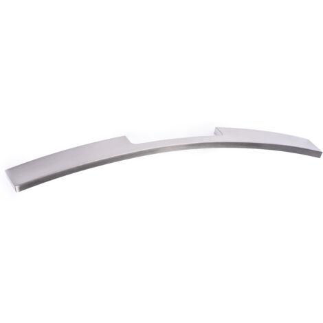Asa de zamak con acabado níquel satinado, dimensiones:340x35x30mm y entrepuntos:320mm -