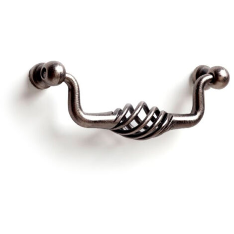 Asa en acero con acabado plata, dimensiones: 115x21x42mm, entrepuntos: 96mm -