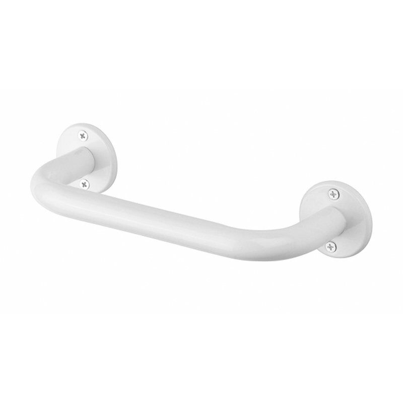 

Cromados Modernos - Asa para baño recta 24cm blanca