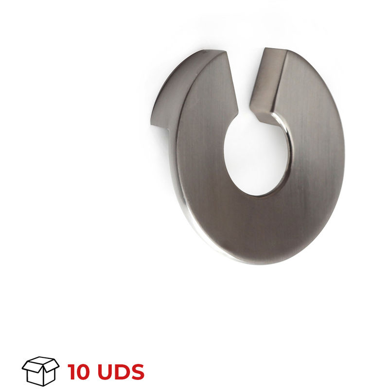 

Tirador Asa Mueble | Estilo Contemporáneo | Fabricado en Zamak | Acabado en Níquel Satinado | Distancia Entrepuntos: 32 mm | Medidas 134*92*80 mm |