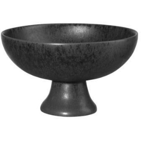 ASA Schale auf Fuß, black iron  d. 21 cm, h. 9,5 cm