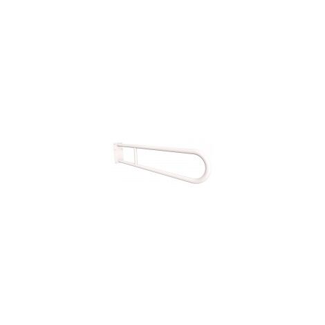Asa semicircular fija con placa de 85 cm, color blanco.