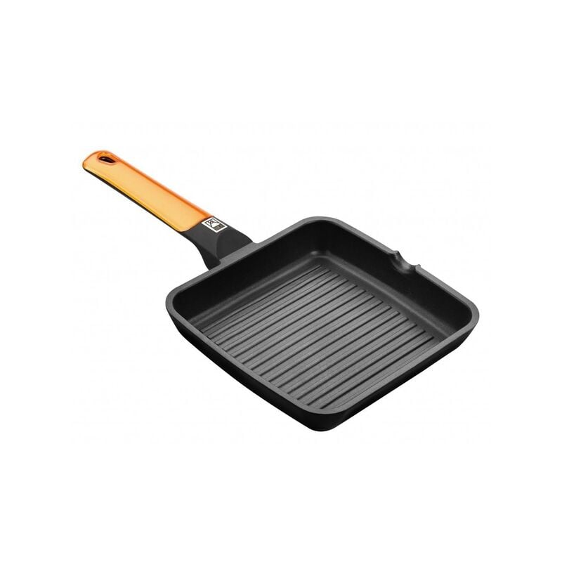 

Asador con rayas Eco+ aluminio fundido, Bra Efficient Orange 22 cm