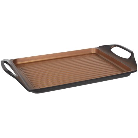 Asador cuadrado 45x27cm aluminio fundido inducción, colección Origen