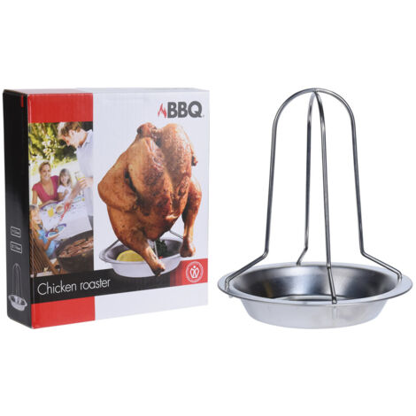 ASADOR POLLOS INOXIDABLE VARILLA 17x22 CM