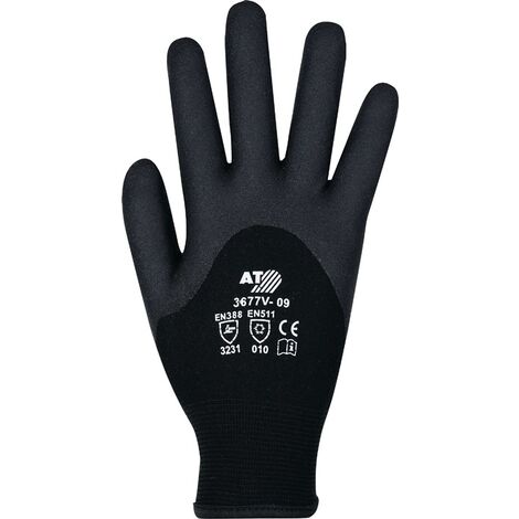 ASATEX 3677-V Kälteschutzhandschuhe  Gr.9 schwarz EN 388, EN 511 Kategorie II