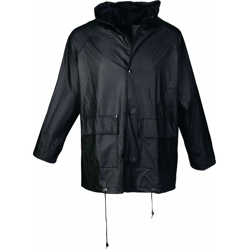 FP - Veste de pluie en pu Taille s noir 100 % pes - schwarz