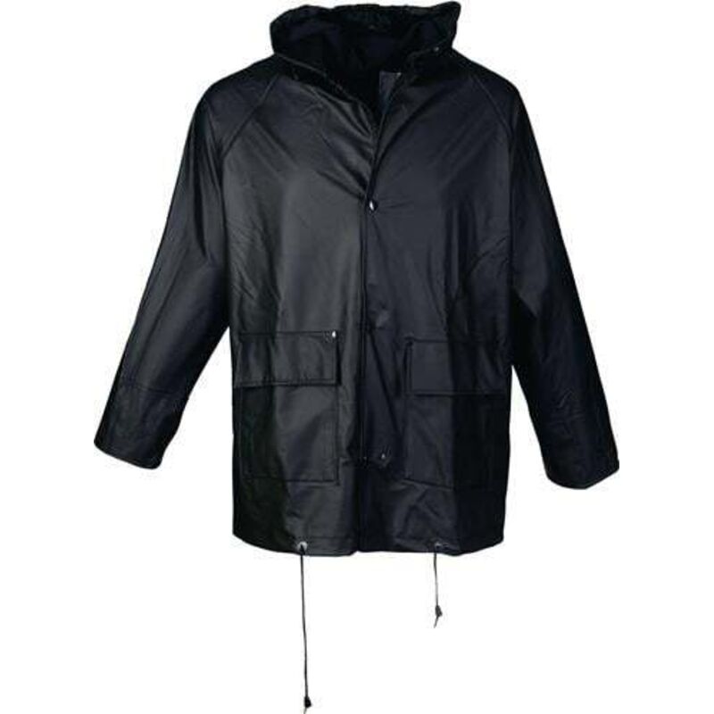 FP - Veste de pluie asatex pu noir taille xxxl - PJC/XXXL/10