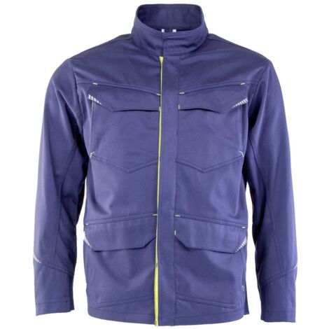 ASATEX Multinorm Jacke 1525JA dunkelblau/gelb Gr. 50/52