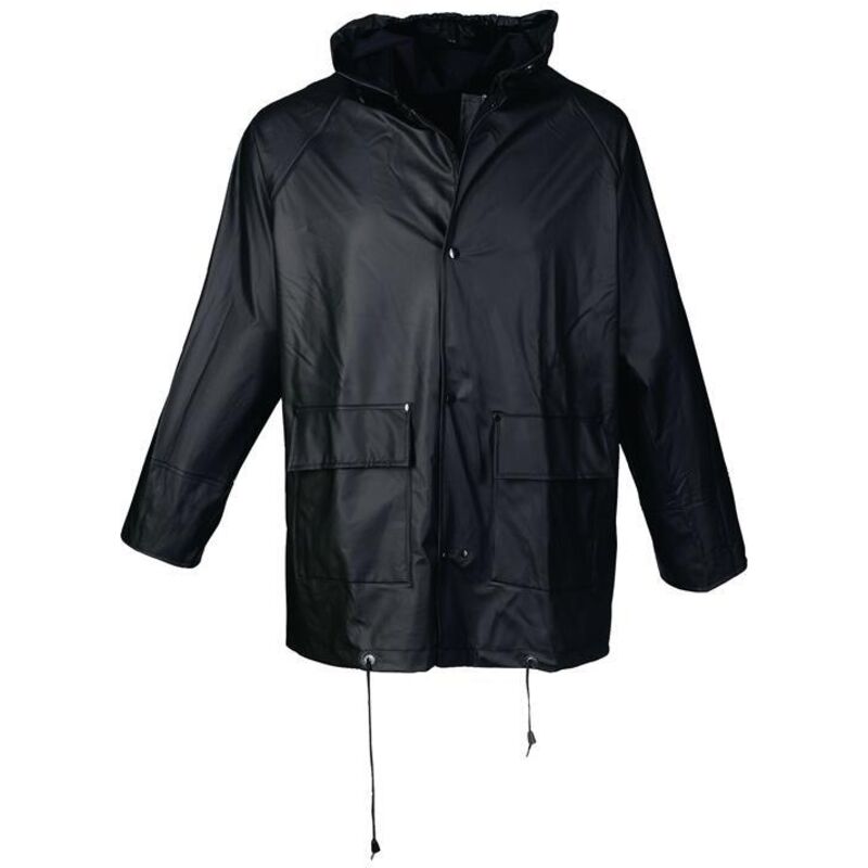 Pu Regenschutz-Jacke Gr.XXXL schwarz asatex - schwarz