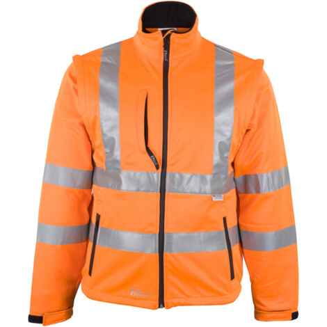 ASATEX Warnschutz-Softshelljacke PREVENT orange Größe L - 8060O/L