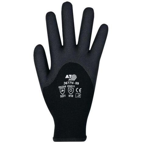 Asatex Winter Strickhandschuh 3677V, Gr. 9 schwarz