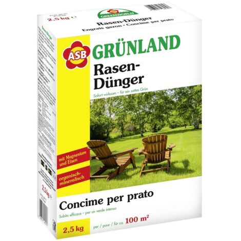 ASB Greenworld Spezial-Rasendünger 2,5 kg Dünger Rasen 100 m² Sofortwirkung