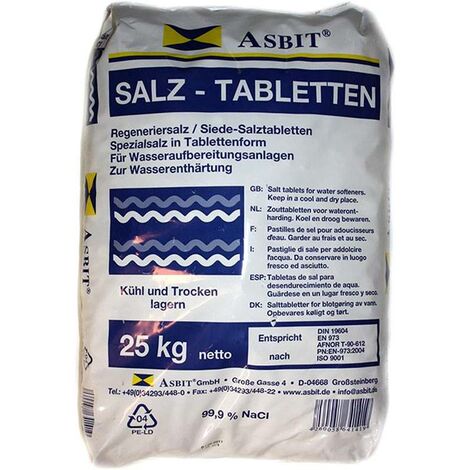 Asbit Siede-Regeneriersalztabletten 25 kg Wasserenthärter