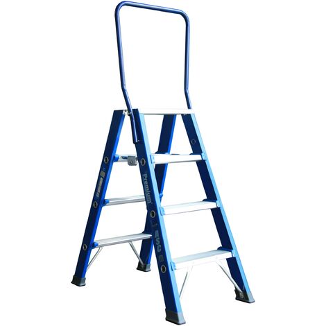 ASC Premium- Stufenstehleiter DT-4 2x4 Stufen mit 3,01m Arbeitshöhe