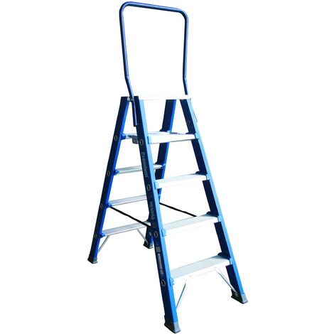 ASC Premium- Stufenstehleiter DT-5 2x5 Stufen mit 3,26m Arbeitshöhe