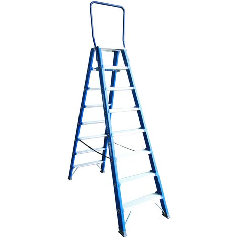 ASC Premium- Stufenstehleiter DT-8 2x8 Stufen mit 4,02m Arbeitshöhe