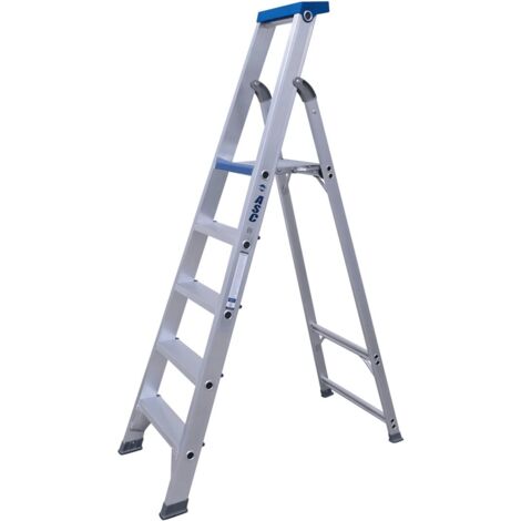 ASC Stufenstehleiter BT-5 einseitig 5 Stufen mit 3,25m Arbeitshöhe