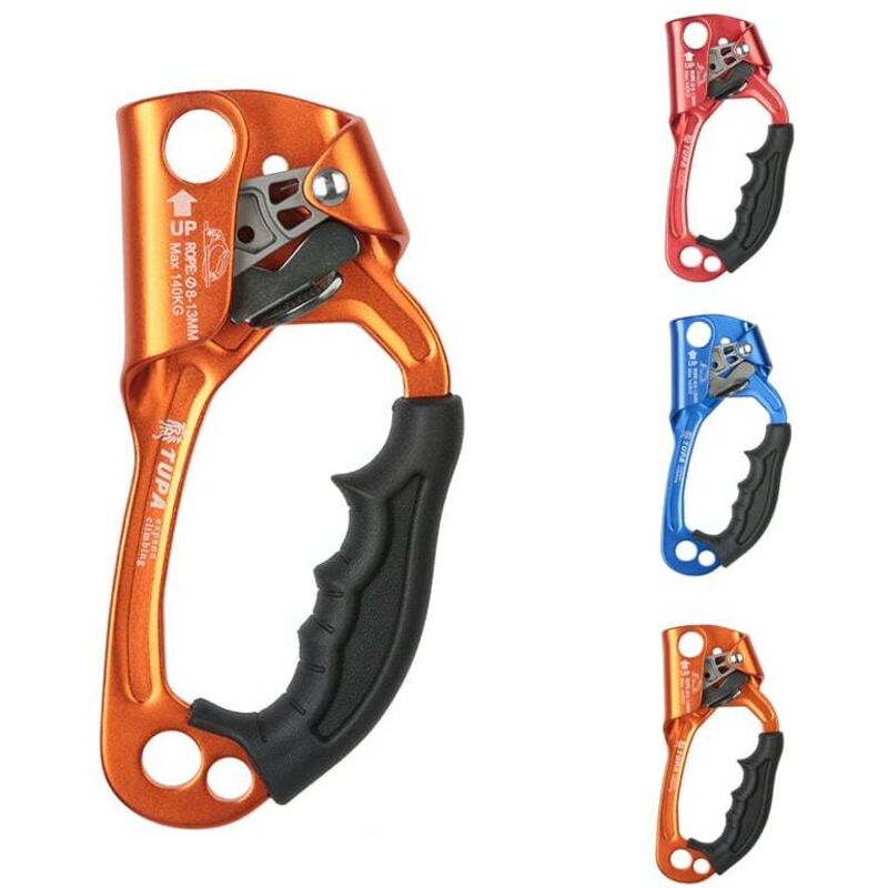 Ascendeur d'escalade, poignée ascendante, outil de corde d'escalade, équipement d'escalade et d'arboriculture, matériau en alliage