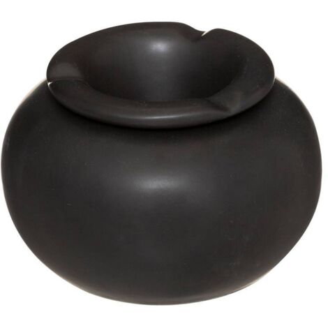 Aschenbecher Arty D.13cm Keramik - Schwarz