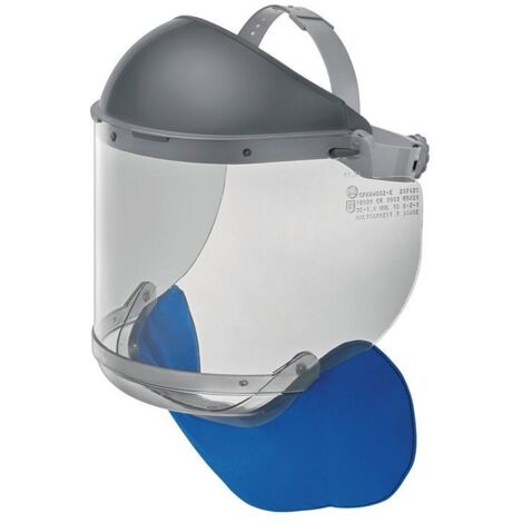 ASCHUA Elektriker Gesichtsschutz GFKKH002-E PC grau 550 x 200 x 2 mm EN 166 EN 170 GS-ET 29 - GFKKH002-E