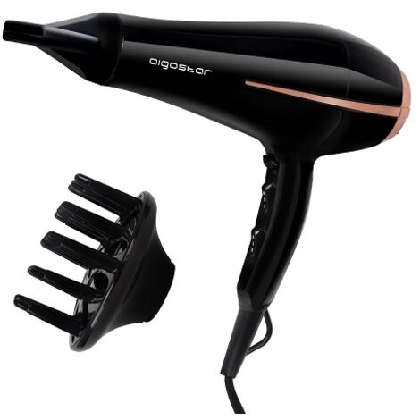 ASCIUGACAPELLI IONICO DIFFUSORE IONI VELOCITÀ TEMPERATURA REGOLABILE PHON FONO 2400 W AIGOSTAR