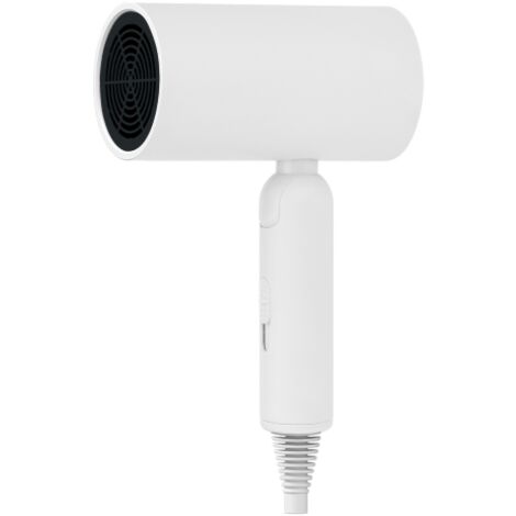 Asciugacapelli ionico professionale pieghevole 2000w bianco con beccuccio magnetico