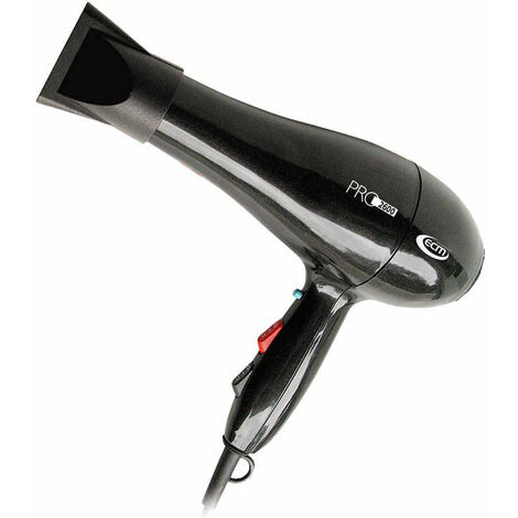 Asciugacapelli Phon 1800W 2 Velocità ECM Pro 2600 Nero
