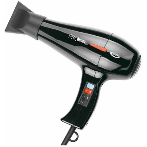 Asciugacapelli Phon 2000W 2 Velocità ECM Pro 3000 Nero