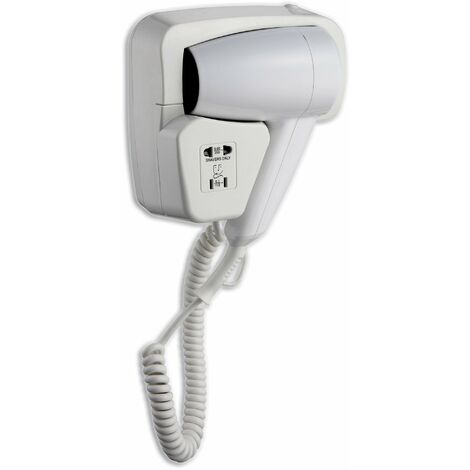 Asciugacapelli Phon a Pistola da Cassetto 1200W Vama Viento Shaver Bianco