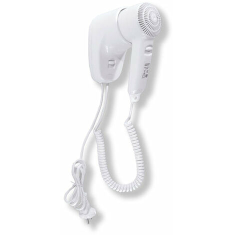 Asciugacapelli Phon Elettrico da Parete a Pistola in Abs Bianco Mediclinics Sc0010