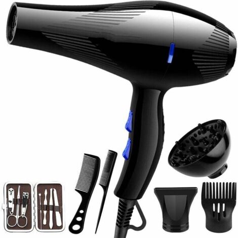 Asciugacapelli professionale, asciugacapelli Far Away Salon, potente motore CA, supporto per asciugacapelli da 1000 W