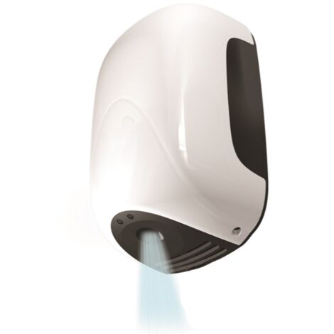 Asciugamani ad aria calda Smart Jet MINI, in ABS bianco e comando a fotocellula - Idral