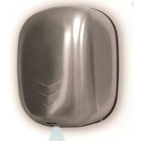Asciugamani ad aria calda Stream Dry UV, in acciaio inox AISI 304 satinato e comando a fotocellula - Idral