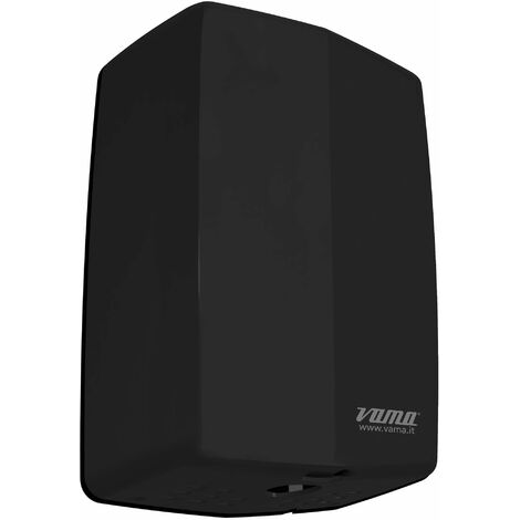 Asciugamani Elettrico 1000W Vama Dry Max UV ABS Nero