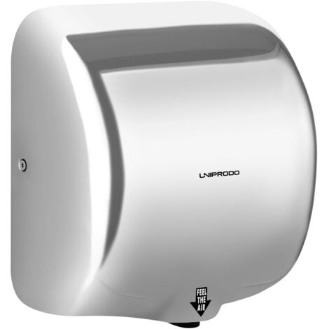 Asciugamani elettrico ad aria calda - 1.600 W - Argento