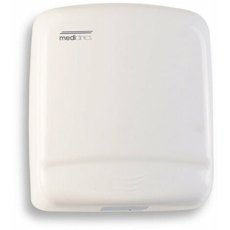 Asciugamani Elettrico Aria Calda Automatico in Acciaio Bianco Mediclinics Optima M99A