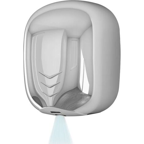 Asciugamani elettrico con sensore 1100W in acciaio inox lucido