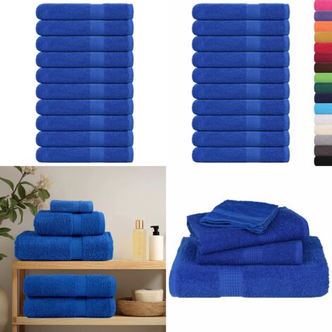 Asciugamani FROGN 10 pz Blu 100x200 cm 360 g/m² - Asciugamani da uso domestico - Asciugamani da uso commerciale