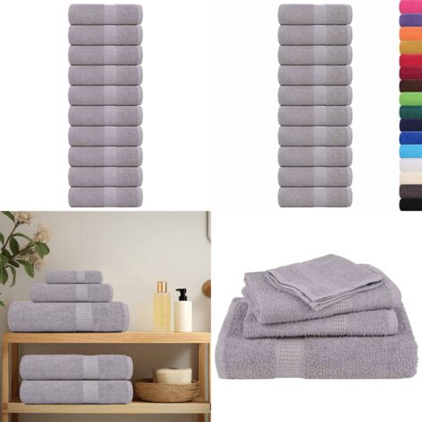 Asciugamani FROGN 10 pz Grigio 30x30 cm 360 g/m² - Asciugamani per il viso - Asciugamani per le mani