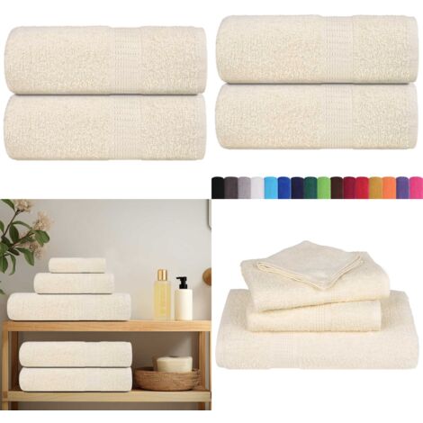 Asciugamani FROGN 2 pz Crema 30x30 cm 360 g/m² - Asciugamani per il viso - Asciugamani per le mani